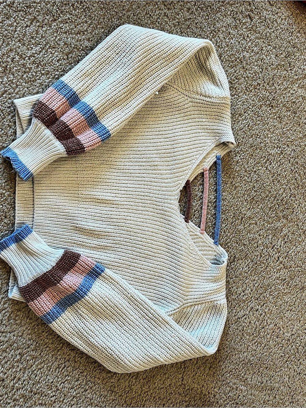 My Michelle Color Block Sweater Size Small